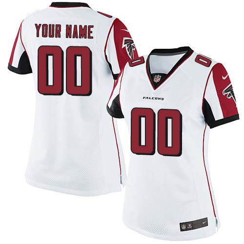 Women's Elite Nike Jersey White Road - Customized NFL Atlanta Falcons